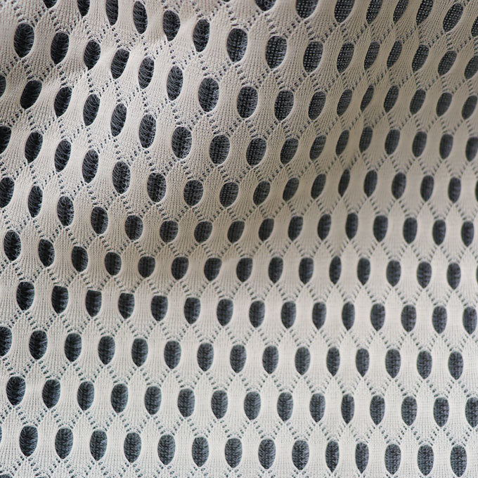 Tejido espaciador 3D de 3mm de 50 a 60 pulgadas de hilo de color negro con malla transpirable 2