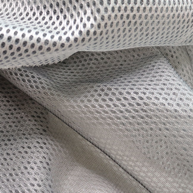 Tejido de malla 3D de hilo negro 100% poliéster material de malla transpirable para sofá 0