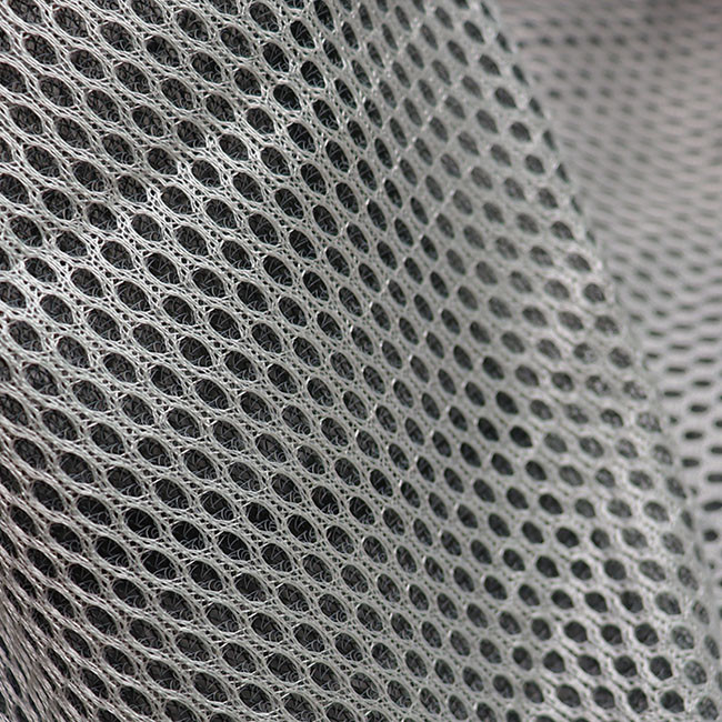 Tejido de malla 3D de hilo negro 100% poliéster material de malla transpirable para sofá 2