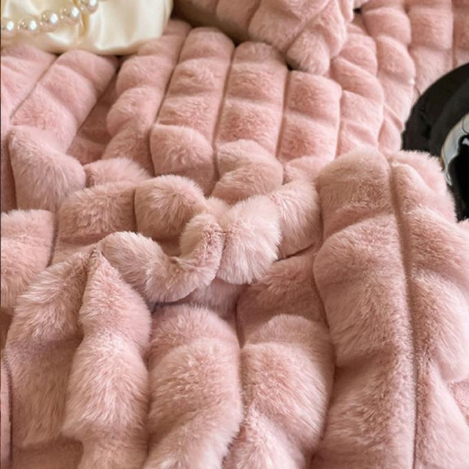 320 gramos suave de peluche de coral de lana manta caliente manta de lanzamiento de minky 1