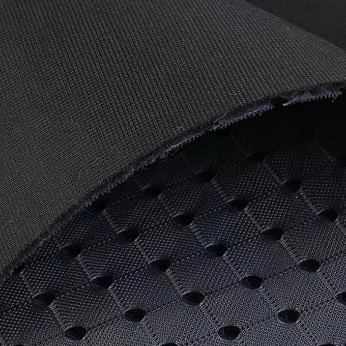 Tejido espaciador 3D de 3mm de 50 a 60 pulgadas de hilo de color negro con malla transpirable 0