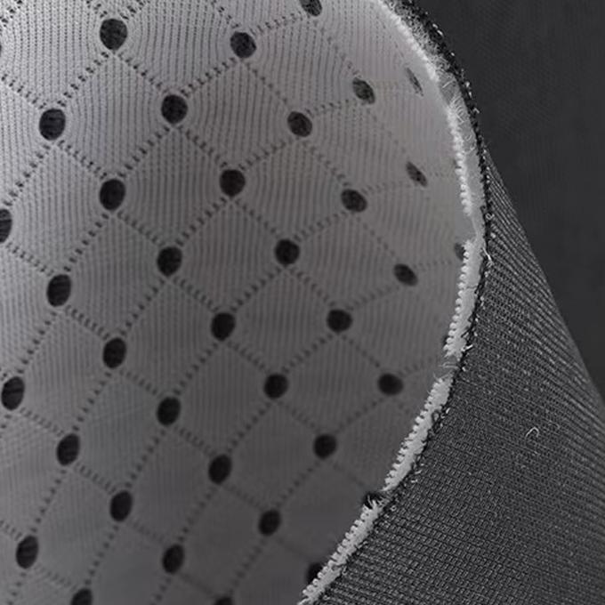 Tejido espaciador 3D de 3mm de 50 a 60 pulgadas de hilo de color negro con malla transpirable 2