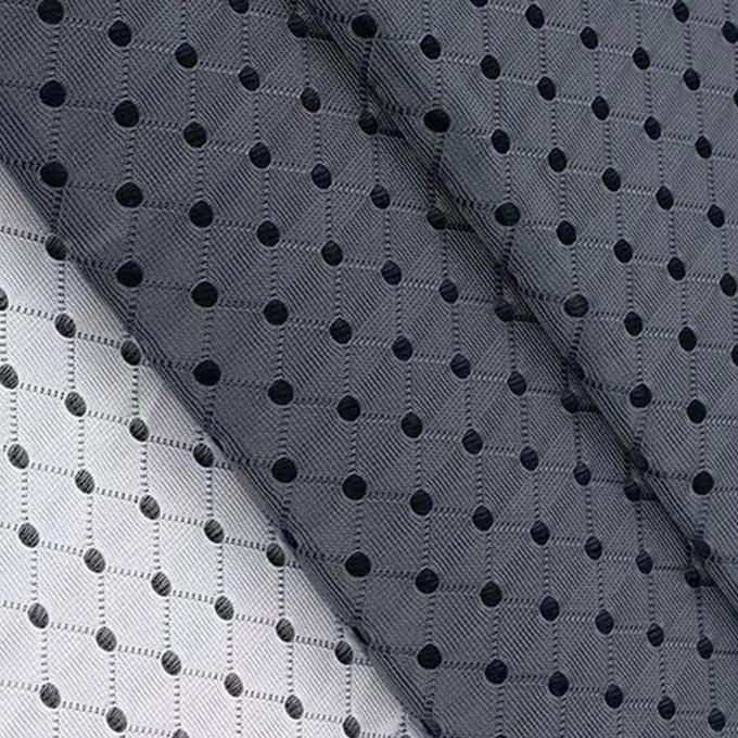 Tejido espaciador 3D de 3mm de 50 a 60 pulgadas de hilo de color negro con malla transpirable 3