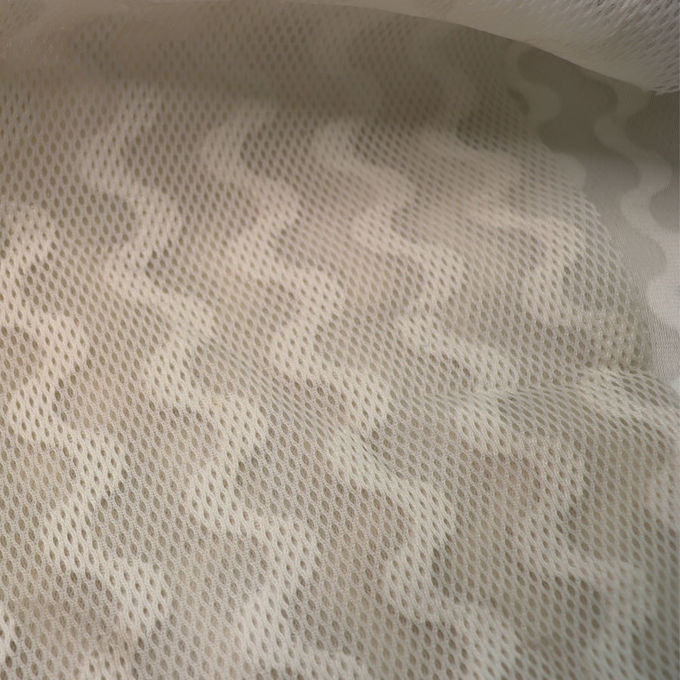 Jacquard Tearproof 3D Mesh Material de malla de poliéster reciclado de 3 mm 1