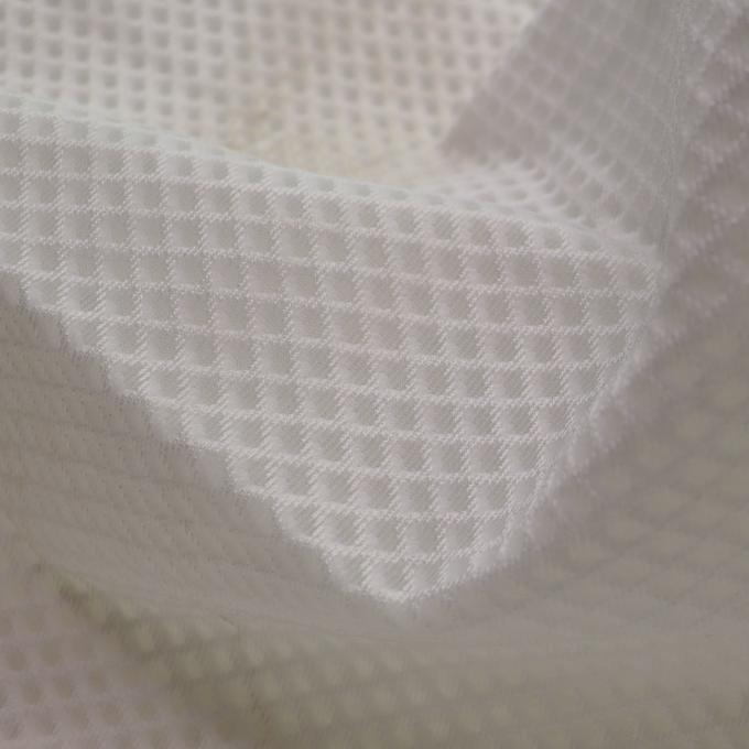 Airmesh 100% de poliéster Respirable Material de malla 3D de malla de aire Tejido muy flexible 2