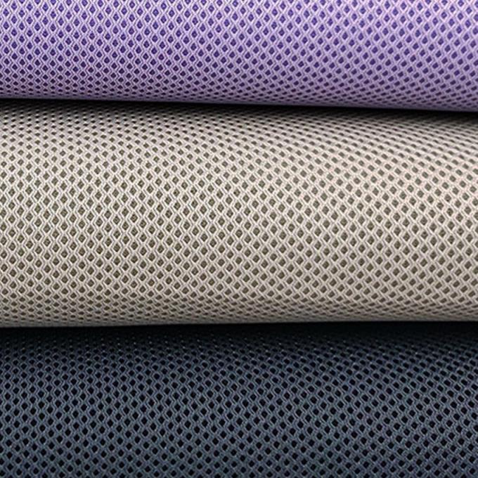 Anti-estática 3D Space Mesh Air Mesh Poliéster de los deportes de la malla de la tela anti-microbiana 3