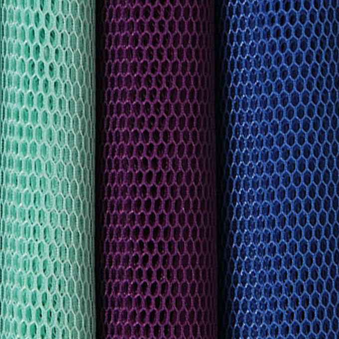 Memoria 4mm 3D Material de malla de poliéster Tejido de malla muy transpirable 7