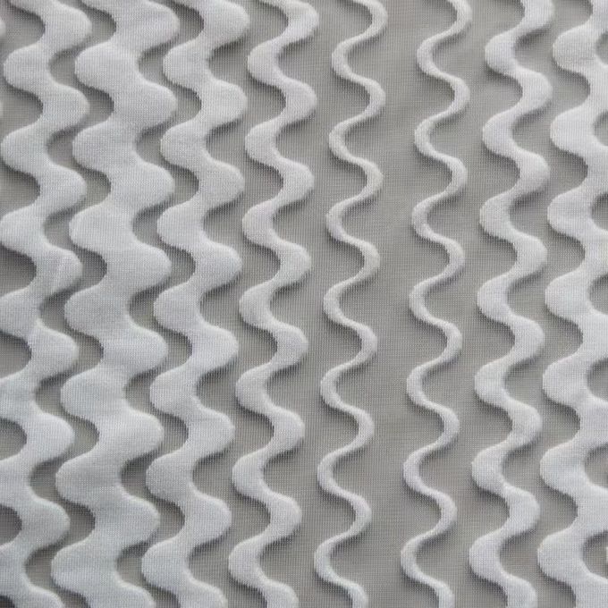 Jacquard Tearproof 3D Mesh Material de malla de poliéster reciclado de 3 mm 4