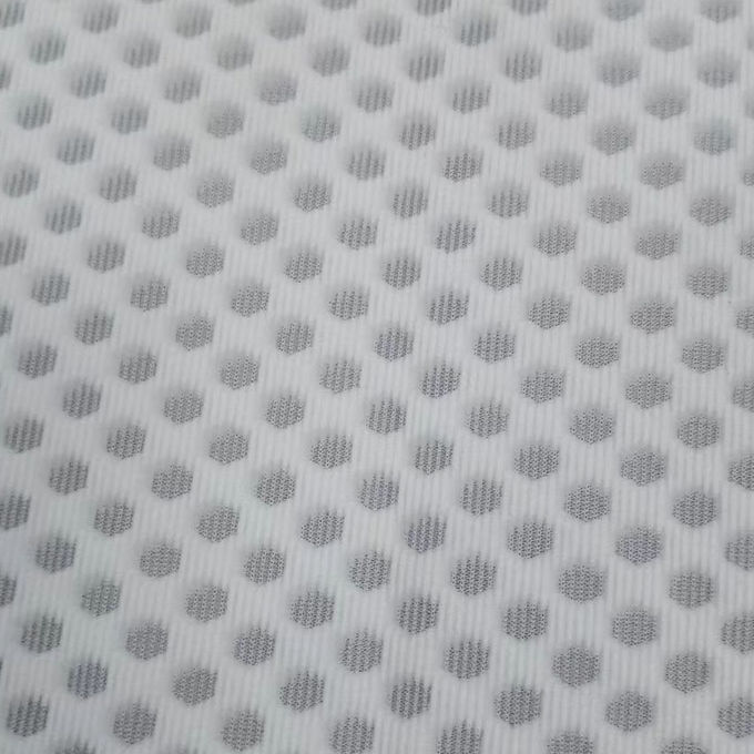 Tejido de malla de poliéster blanco de malla de poliéster reciclado 430gm 2